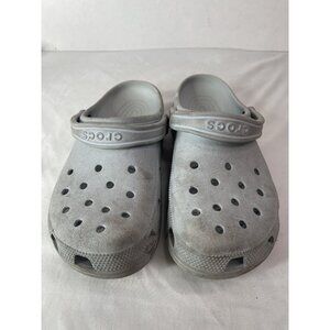 Crocs Gray Unisex Adult Classic Slip Sandals Ultra Light Water-Friendly Clogs
